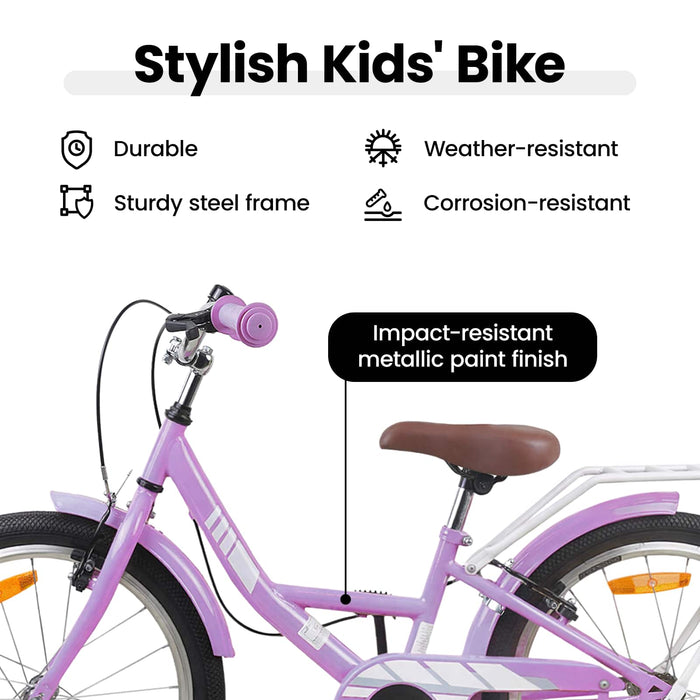 Bicicletă pentru Copii 20 Inci pentru 6-11 ani Violet WALTI