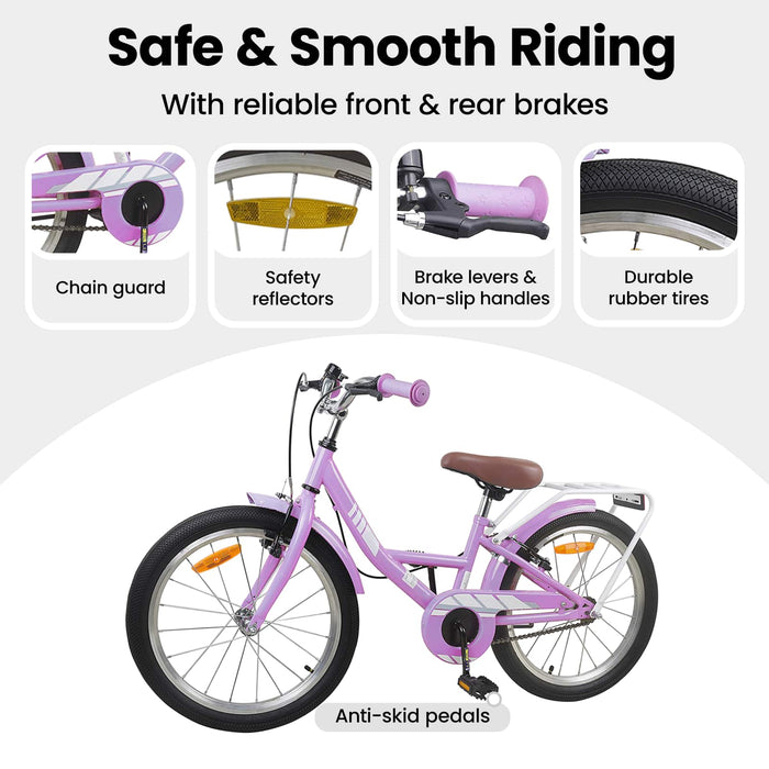 Bicicletă pentru Copii 20 Inci pentru 6-11 ani Violet WALTI