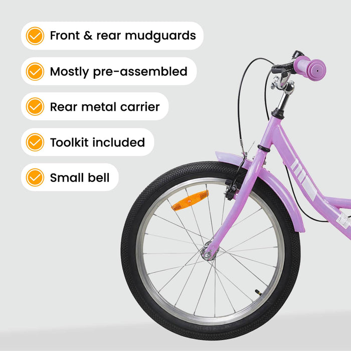 Bicicletă pentru Copii 20 Inci pentru 6-11 ani Violet WALTI