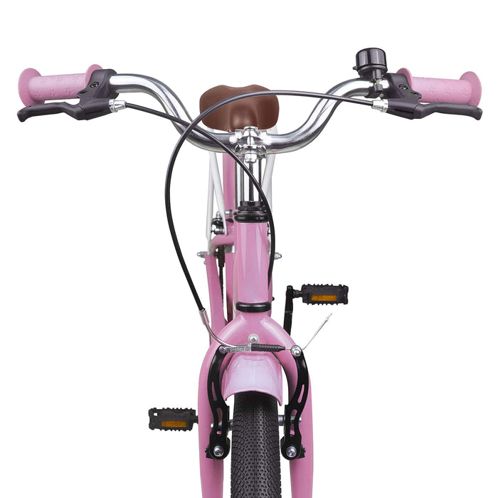 Bicicletă pentru Copii 20 Inci pentru 6-11 ani Roz deschis - WALTI WALTI