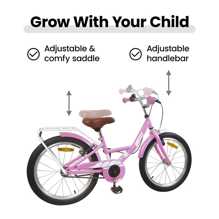 Bicicletă pentru Copii 20 Inci pentru 6-11 ani Roz deschis WALTI