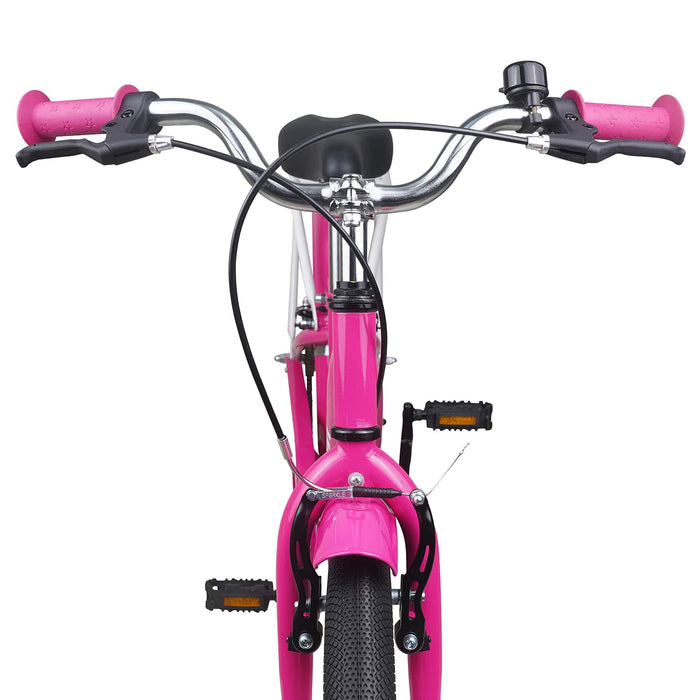 Bicicletă pentru Copii 18 Inci pentru 5-7 ani Roz - WALTI WALTI