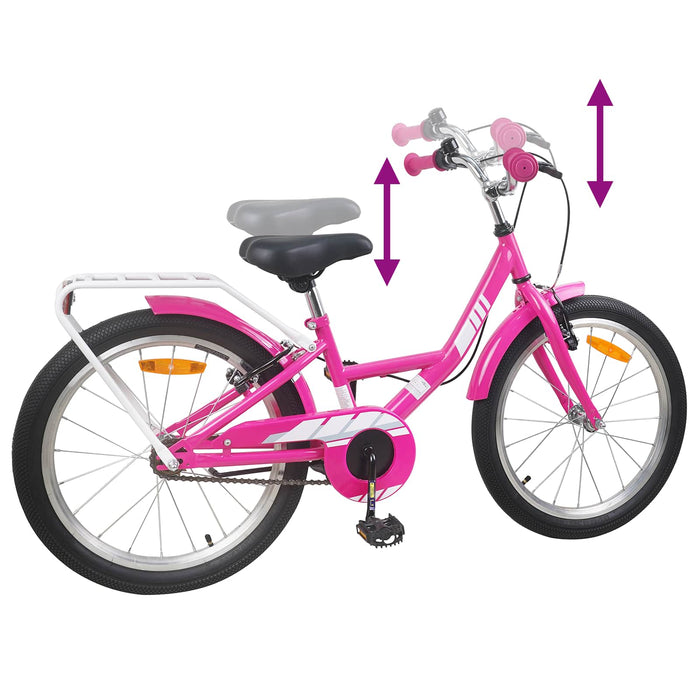 Bicicletă pentru Copii 18 Inci pentru 5-7 ani Roz - WALTI WALTI