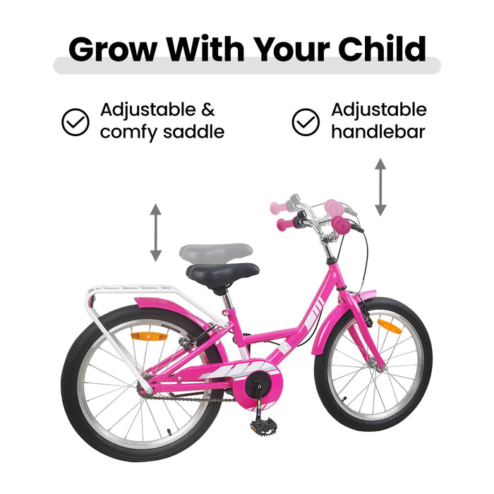 Bicicletă pentru Copii 20 Inci pentru 6-11 ani Roz WALTI