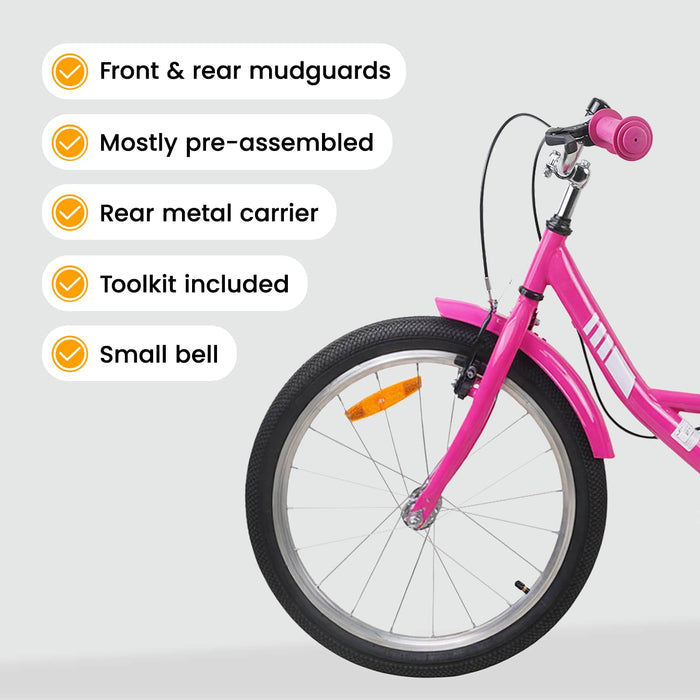 Bicicletă pentru Copii 20 Inci pentru 6-11 ani Roz WALTI