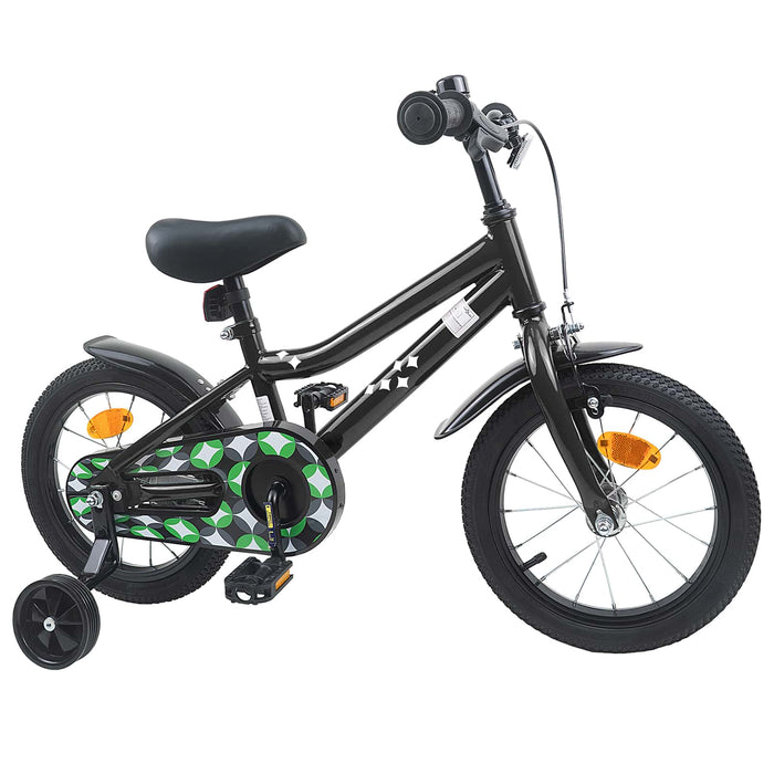 Bicicletă pentru Copii 12 Inci pentru 2-4 ani Negru WALTI