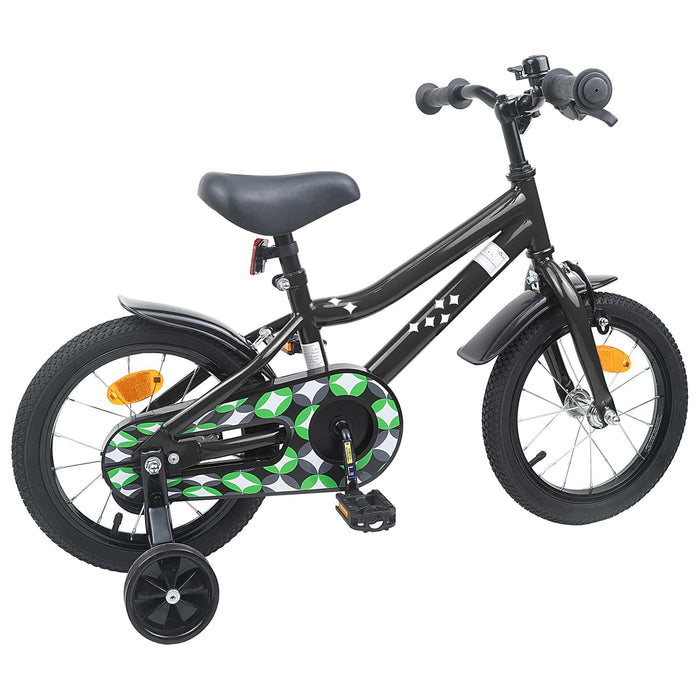 Bicicletă pentru Copii 14 Inci pentru 3-5 ani Negru WALTI