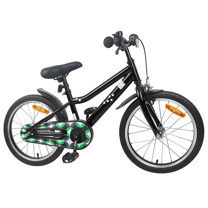 Bicicletă pentru Copii 18 Inci pentru 5-7 ani Negru WALTI