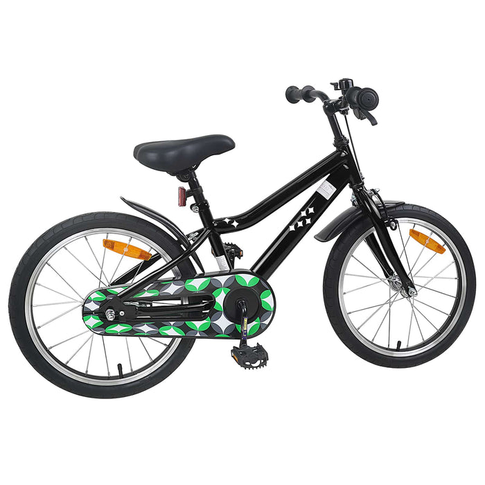 Bicicletă pentru Copii 18 Inci pentru 5-7 ani Negru WALTI