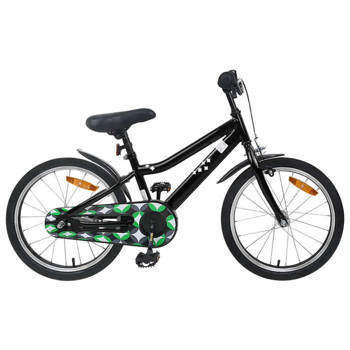 Bicicletă pentru Copii 18 Inci pentru 5-7 ani Negru WALTI