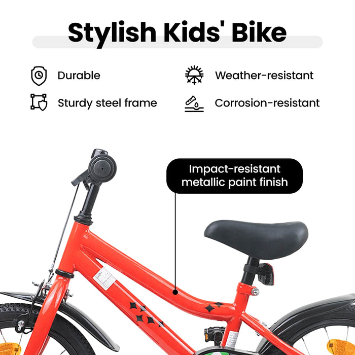 Bicicletă pentru Copii 12 Inci pentru 2-4 ani Roșu WALTI