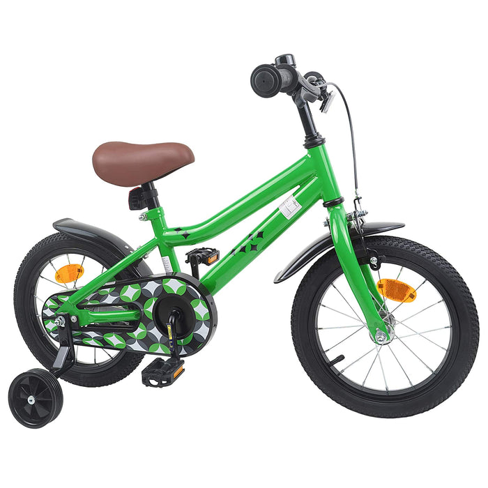 Bicicletă pentru Copii 14 Inci pentru 3-5 ani Verde WALTI