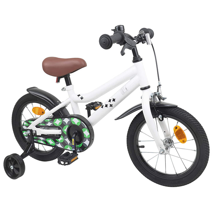 Bicicletă pentru Copii 14 Inci pentru 3-5 ani Alb WALTI