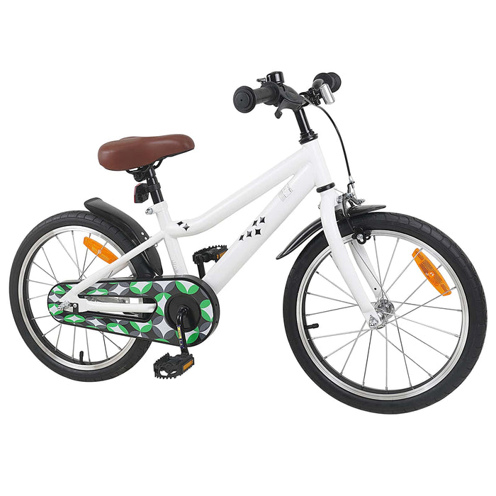 Bicicletă pentru Copii 18 Inci pentru 5-7 ani Alb WALTI