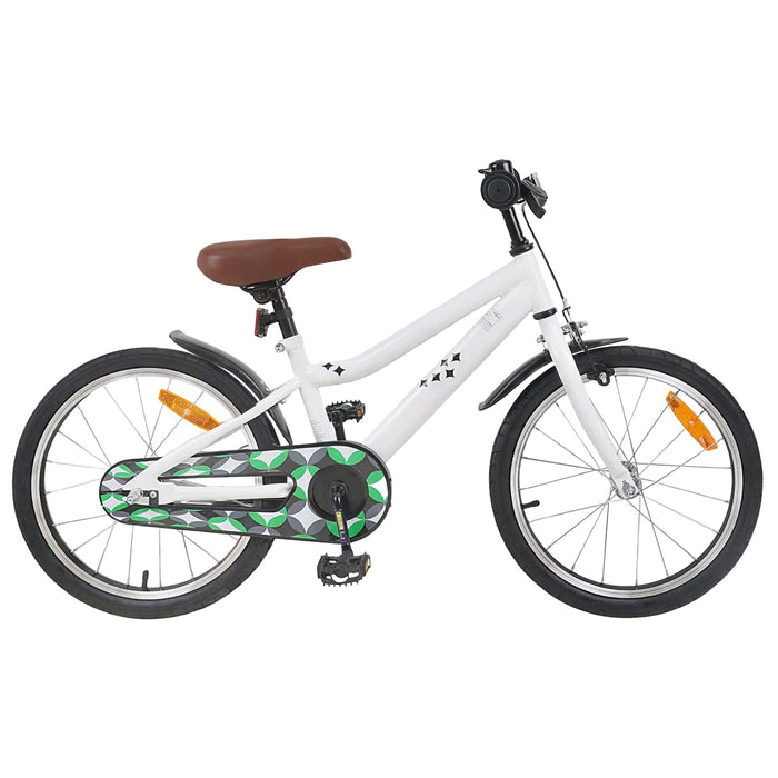 Bicicletă pentru Copii 18 Inci pentru 5-7 ani Alb WALTI