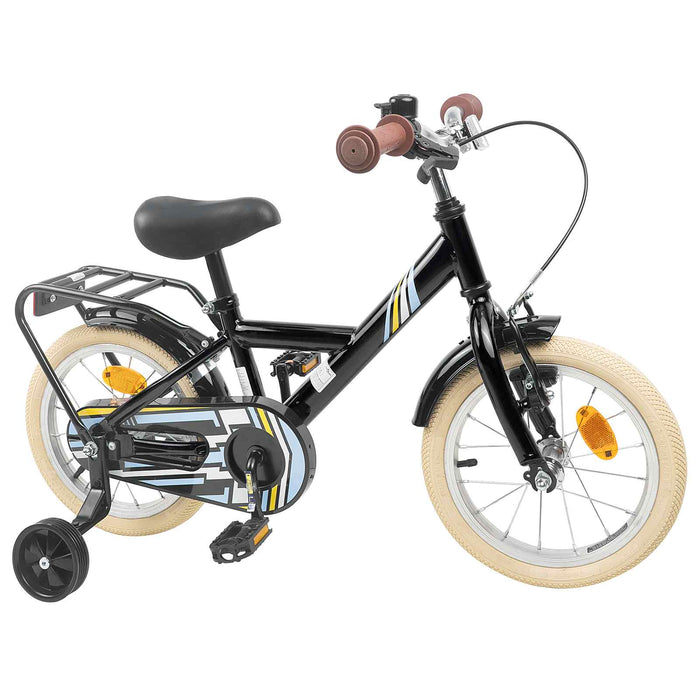 Bicicletă pentru Copii 12 Inci pentru 2-4 ani Negru WALTI