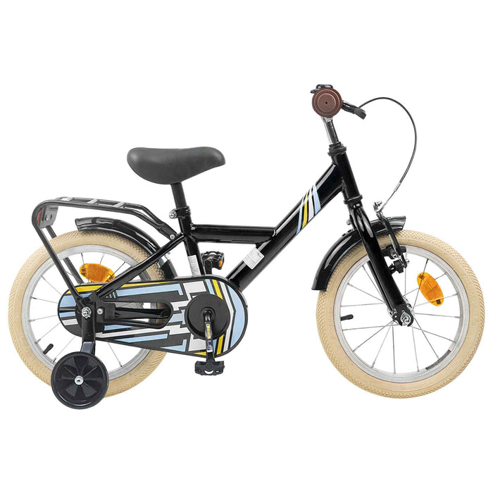 Bicicletă pentru Copii 12 Inci pentru 2-4 ani Negru WALTI