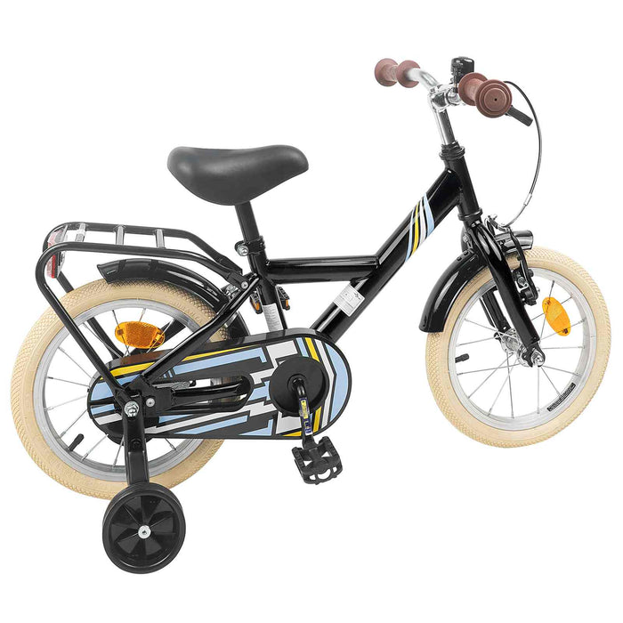 Bicicletă pentru Copii 16 Inci pentru 4-6 ani Negru WALTI