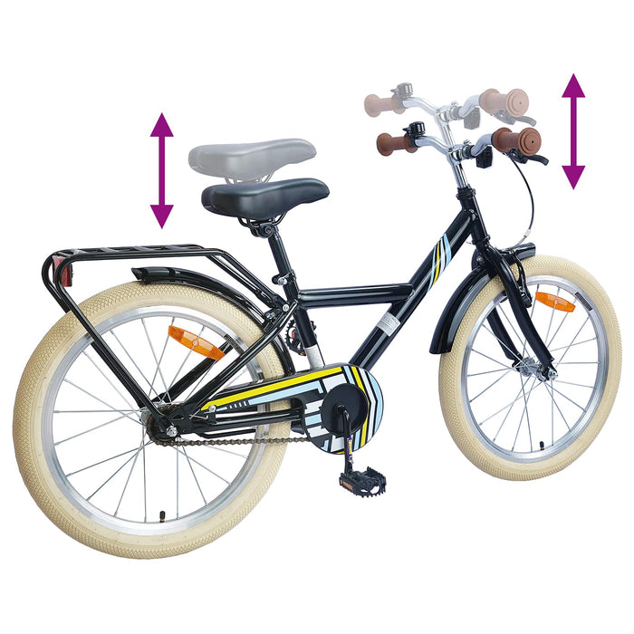 Bicicletă pentru Copii 20 Inci pentru 6-11 ani Negru - WALTI WALTI