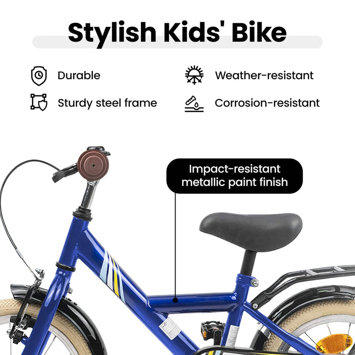 Bicicletă pentru Copii 16 Inci pentru 4-6 ani Albastru închis WALTI