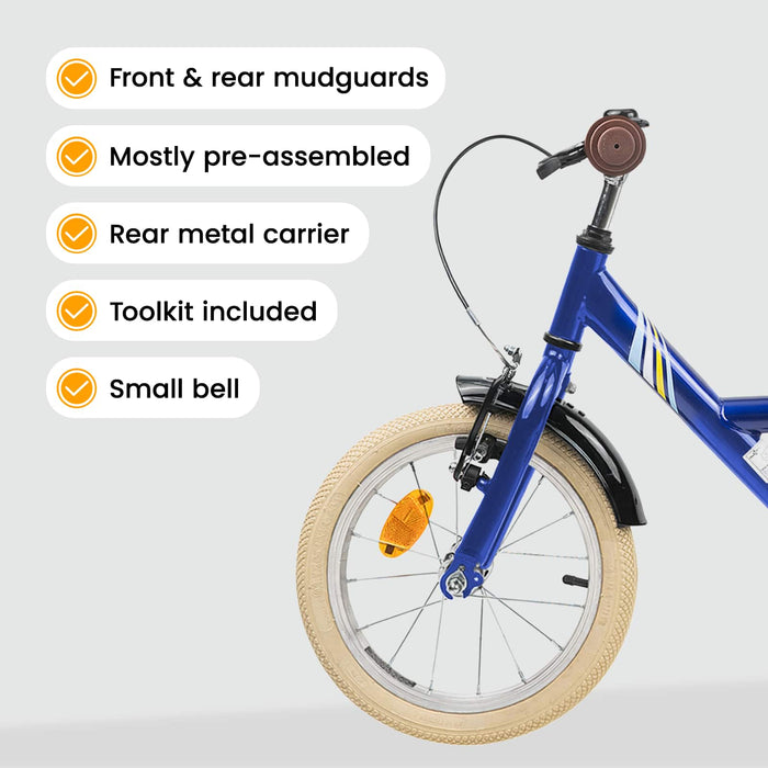 Bicicletă pentru Copii 16 Inci pentru 4-6 ani Albastru închis WALTI