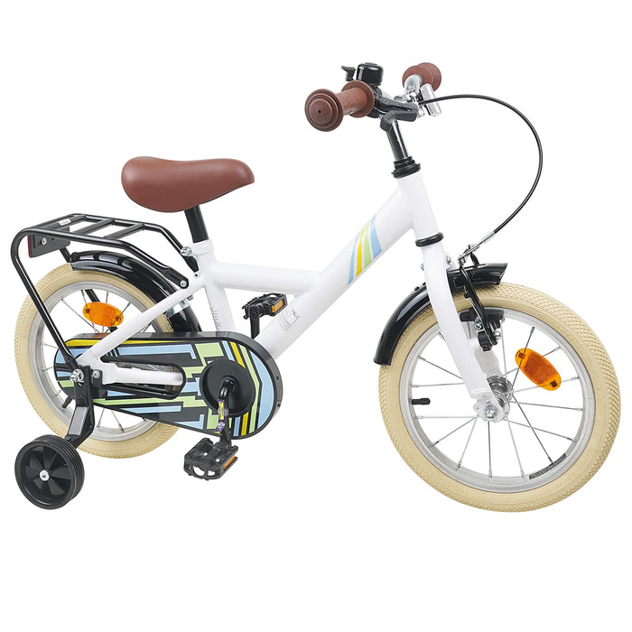 Bicicletă pentru Copii 14 Inci pentru 3-5 ani Alb WALTI