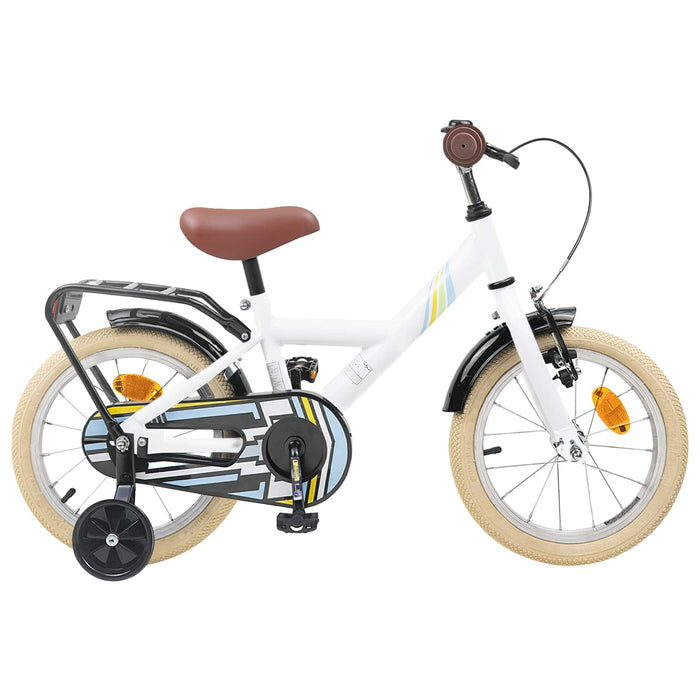 Bicicletă pentru Copii 14 Inci pentru 3-5 ani Alb WALTI