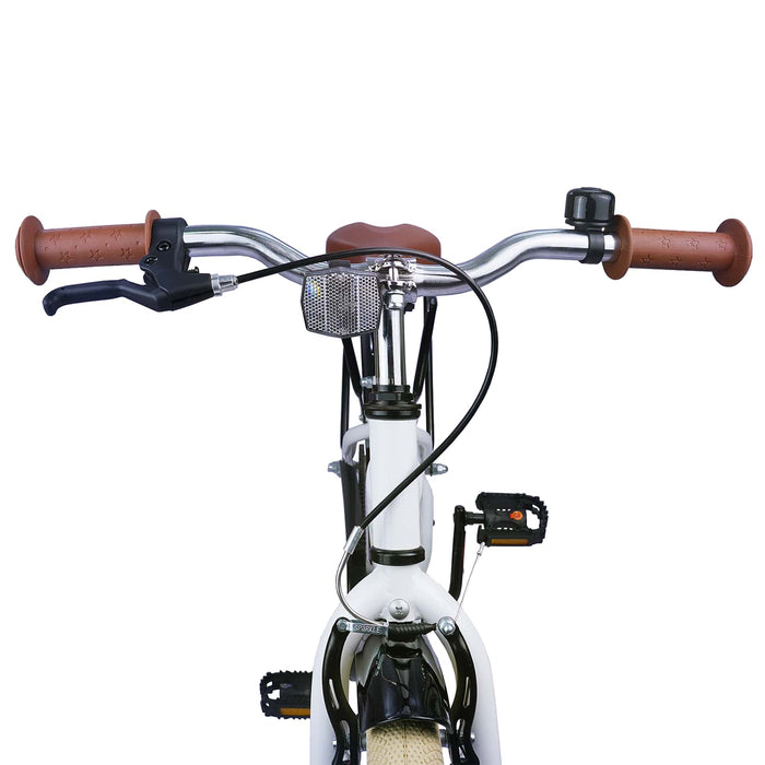 Bicicletă pentru Copii 18 Inci pentru 5-7 ani Alb - WALTI WALTI