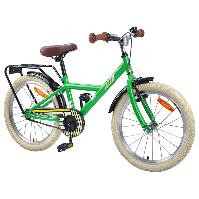 Bicicletă pentru Copii 18 Inci pentru 5-7 ani Verde - WALTI WALTI