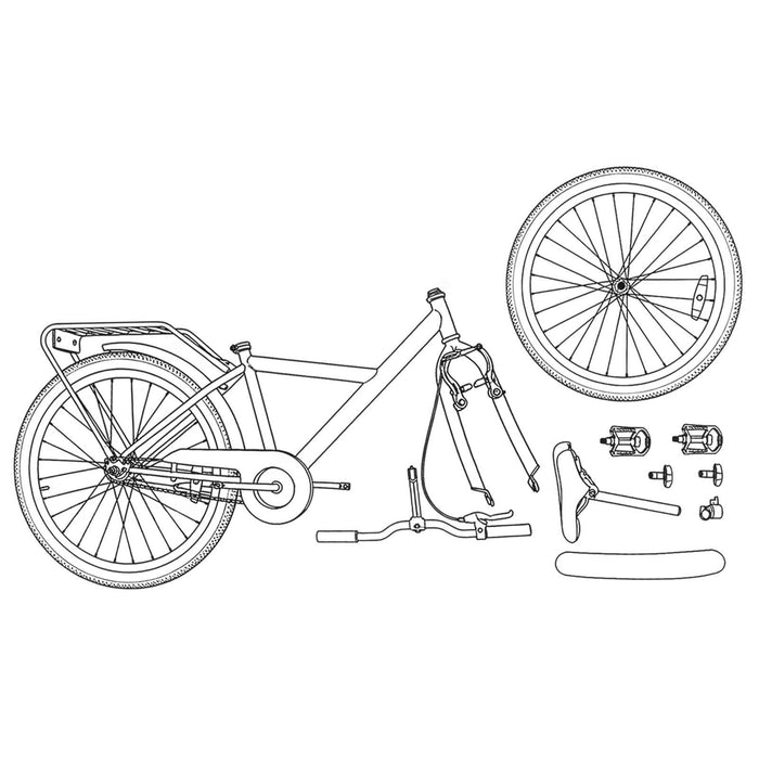 Bicicletă pentru Copii 18 Inci pentru 5-7 ani Verde - WALTI WALTI