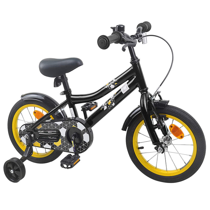 Bicicletă pentru Copii 16 Inci pentru 4-6 ani Negru WALTI