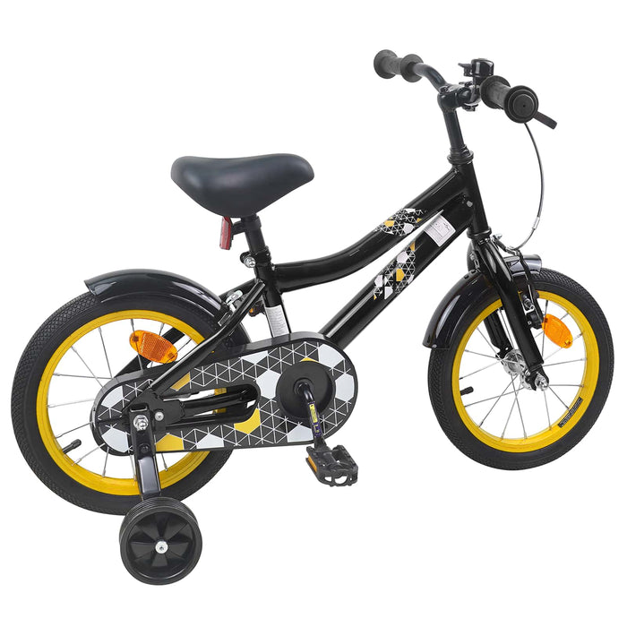 Bicicletă pentru Copii 16 Inci pentru 4-6 ani Negru WALTI
