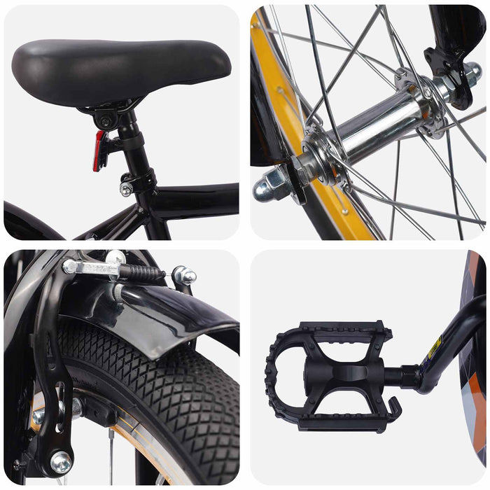 Bicicletă pentru Copii 20 Inci pentru 6-11 ani Negru - WALTI WALTI