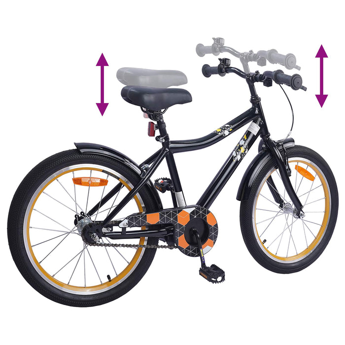 Bicicletă pentru Copii 20 Inci pentru 6-11 ani Negru - WALTI WALTI