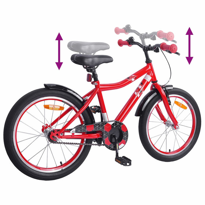 Bicicletă pentru Copii 20 Inci pentru 6-11 ani Roșu - WALTI WALTI