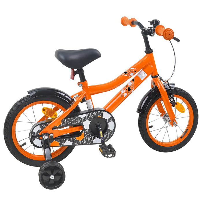 Bicicletă pentru Copii 14 Inci pentru 3-5 ani Portocaliu WALTI
