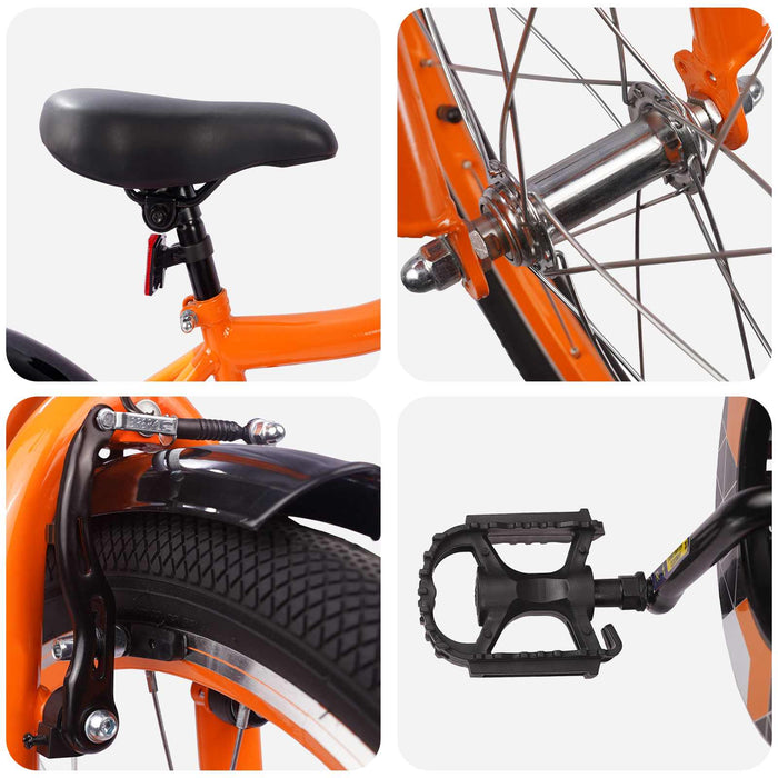 Bicicletă pentru Copii 20 Inci pentru 6-11 ani Portocaliu - WALTI WALTI