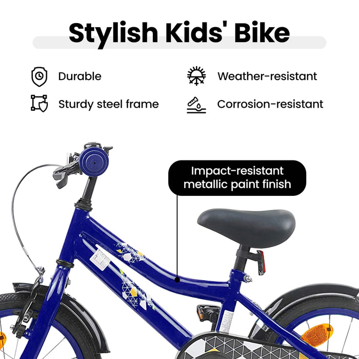 Bicicletă pentru Copii 16 Inci pentru 4-6 ani Albastru închis WALTI