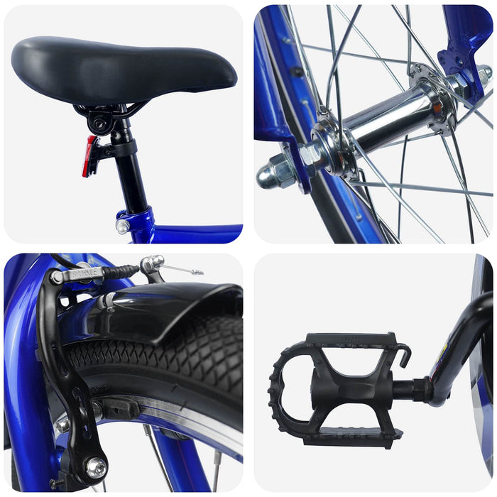 Bicicletă pentru Copii 20 Inci pentru 6-11 ani Albastru închis - WALTI WALTI