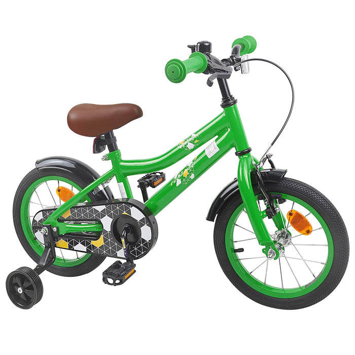 Bicicletă pentru Copii 14 Inci pentru 3-5 ani Verde WALTI