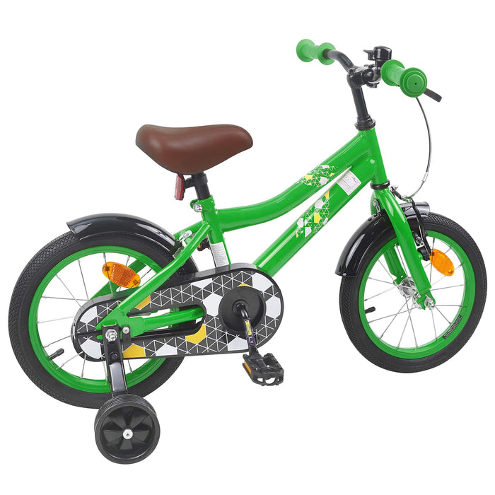 Bicicletă pentru Copii 14 Inci pentru 3-5 ani Verde WALTI