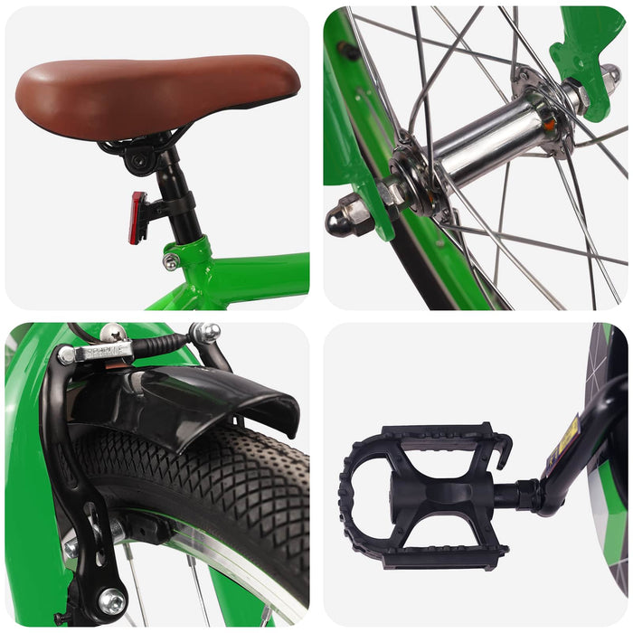 Bicicletă pentru Copii 20 Inci pentru 6-11 ani Verde - WALTI WALTI