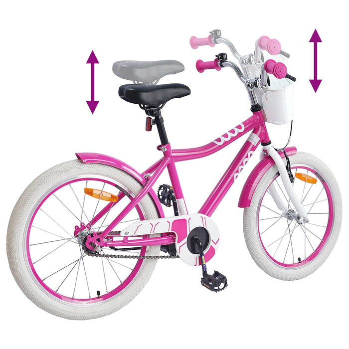 Bicicletă pentru Copii 20 Inci pentru 6-11 ani Roz - WALTI WALTI