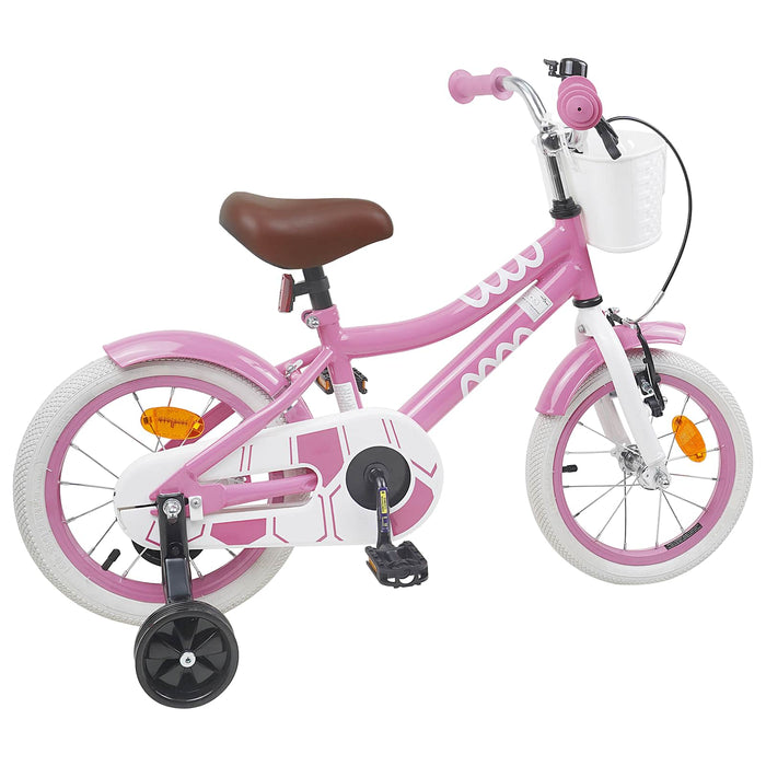 Bicicletă pentru Copii 16 Inci pentru 4-6 ani Roz deschis WALTI