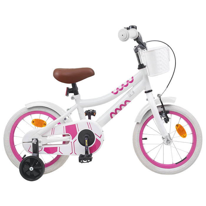 Bicicletă pentru Copii 12 Inci pentru 2-4 ani Alb WALTI