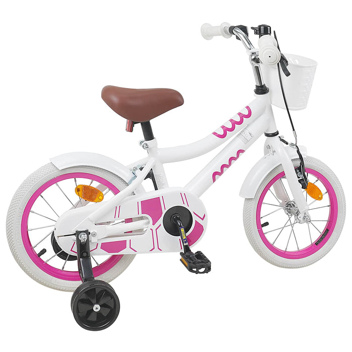 Bicicletă pentru Copii 16 Inci pentru 4-6 ani Alb WALTI