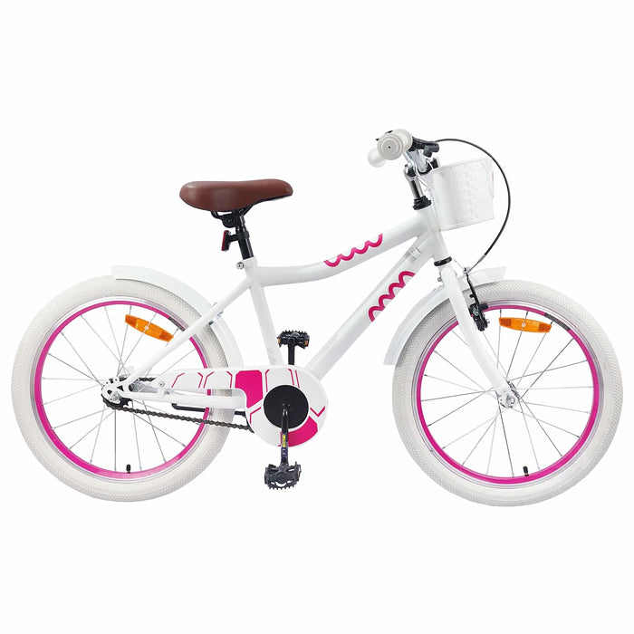 Bicicletă pentru Copii 18 Inci pentru 5-7 ani Alb - WALTI WALTI
