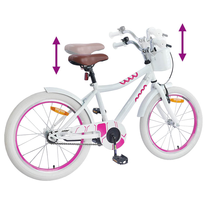 Bicicletă pentru Copii 20 Inci pentru 6-11 ani Alb - WALTI WALTI