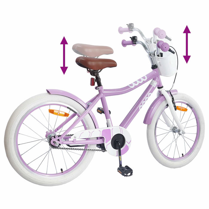 Bicicletă pentru Copii 18 Inci pentru 5-7 ani Violet - WALTI WALTI