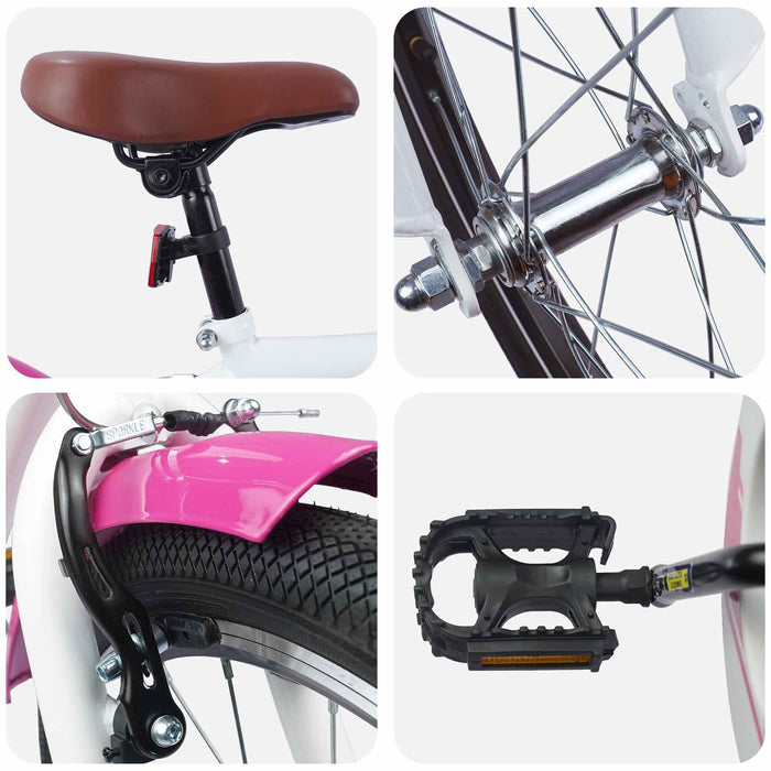 Bicicletă pentru Copii 20 Inci pentru 6-11 ani Roz - WALTI WALTI